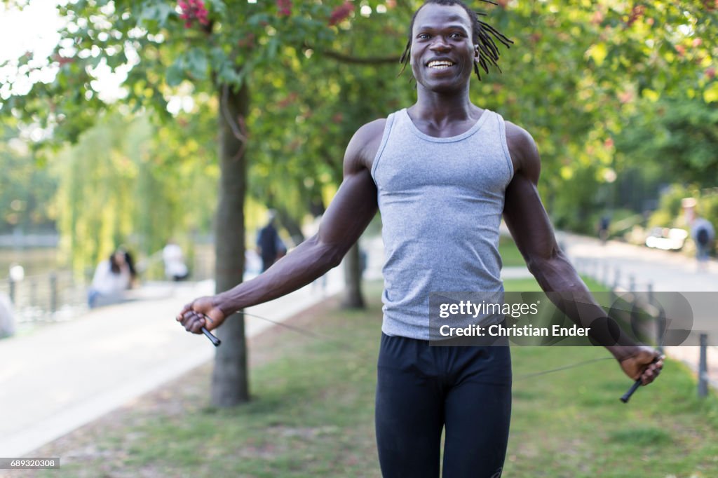 Sport in a park