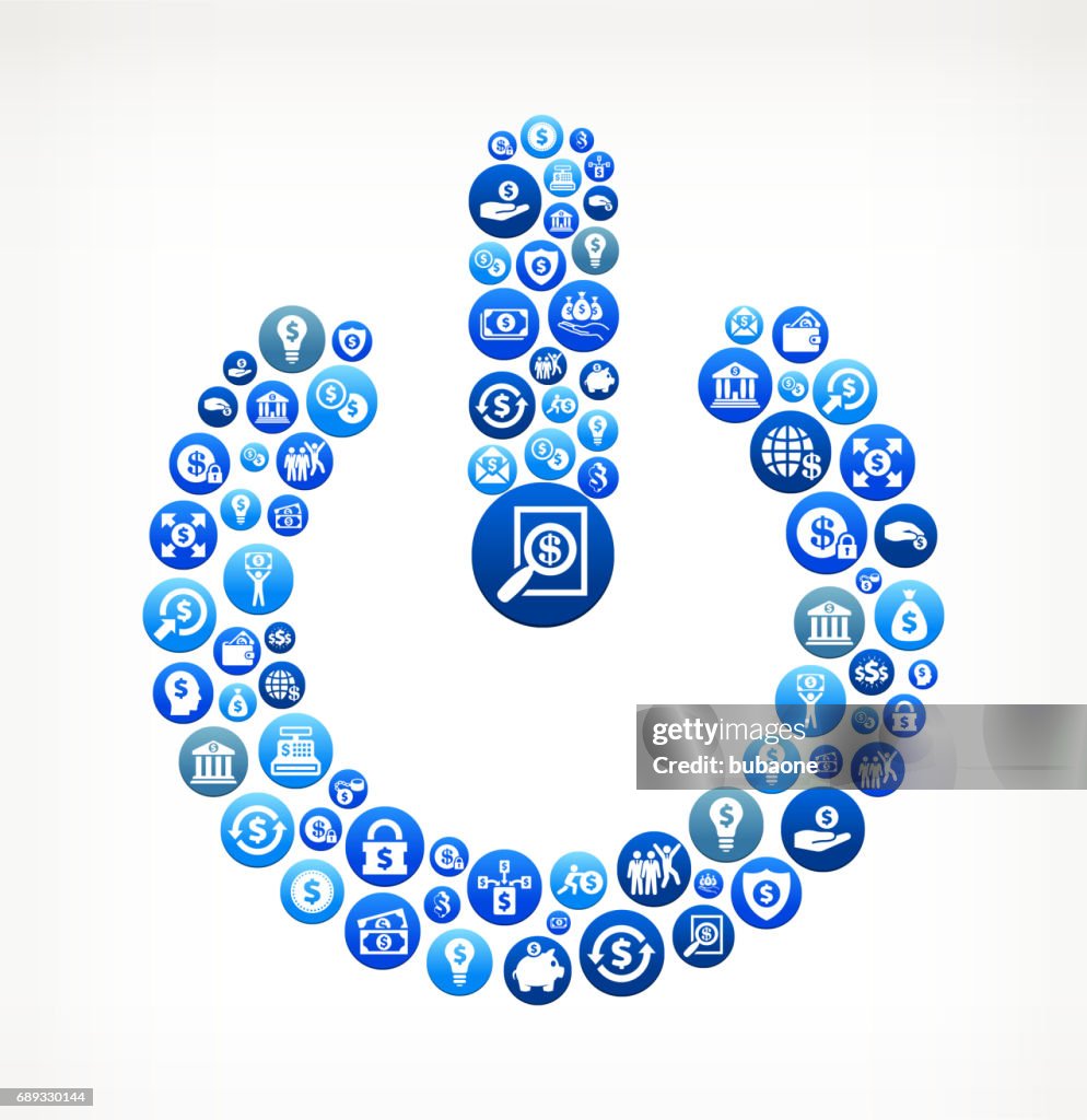 Monay Button Power Button Money Dollar And Finance Vector Button Pattern High-Res ...