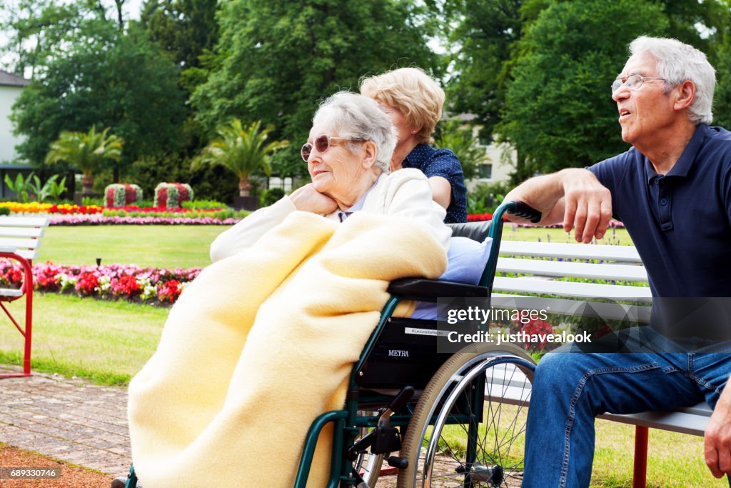 Seniors in park