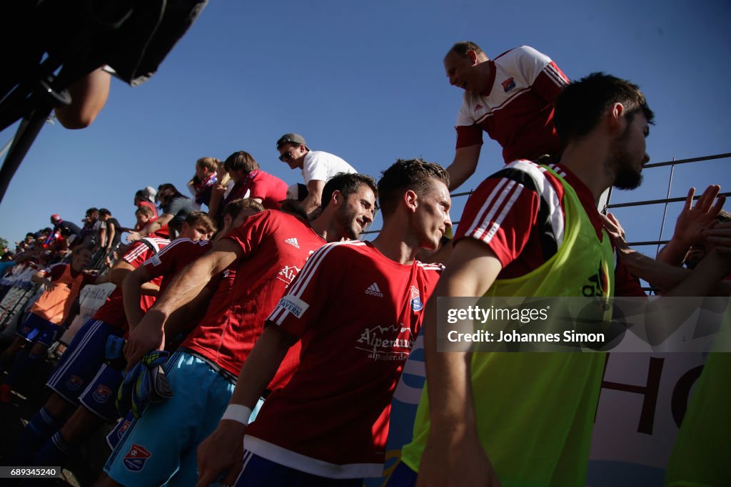 SpVgg Unterhaching v SV Elversberg - Third League Playoff Leg One