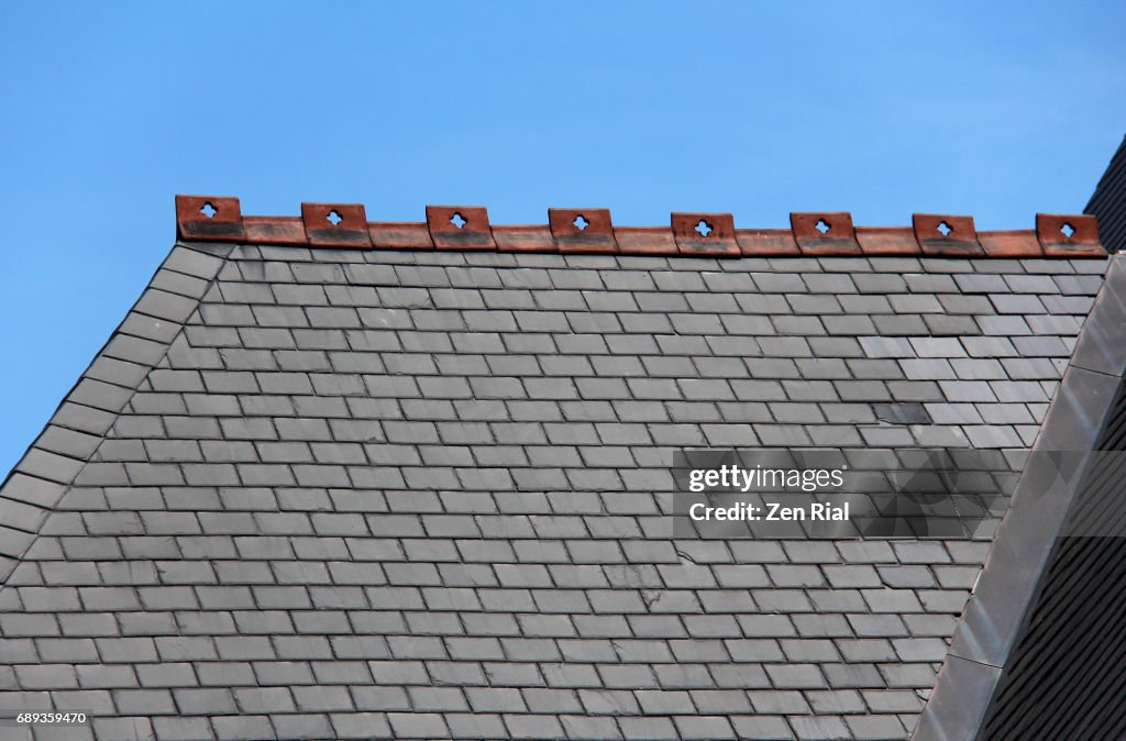 Roof detail of Trinity Episcopal Church in Buffalo, New York