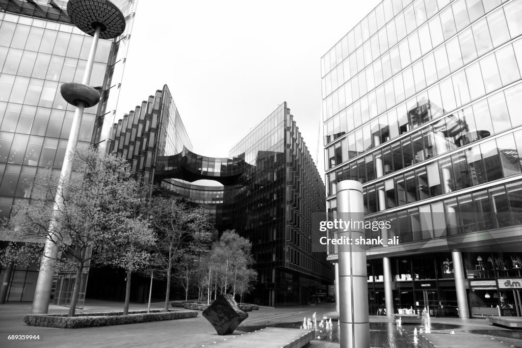 Edificios de oficinas de Londres y lugares de interés.