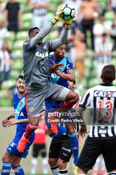 Aranha of Ponte Preta a match between Atletico MG and Ponte Preta as part of Brasileirao Series A 2017 at Independencia stadium on May 28, 2017 in...