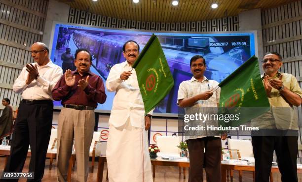 Union Minister of Urban Development M. Venkaiah Naidu, and Chief Minister of Delhi Arvind Kejriwal, Ministry of Science & Technology, Ministry of...