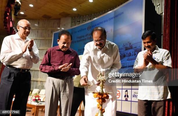 Union Minister of Urban Development M. Venkaiah Naidu, and Chief Minister of Delhi Arvind Kejriwal, Ministry of Science & Technology, Ministry of...