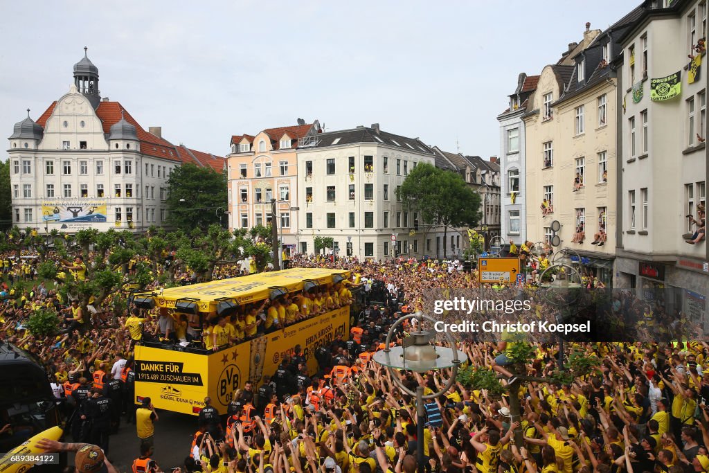 Borussia Dortmund Celebrates Winning The DFB Cup 2017