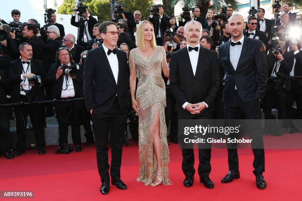 Un Certain Regard jury members Reda Kateb, Uma Thurman, Karel Och and Mohamed Diab attend the Closing Ceremony of the 70th annual Cannes Film...