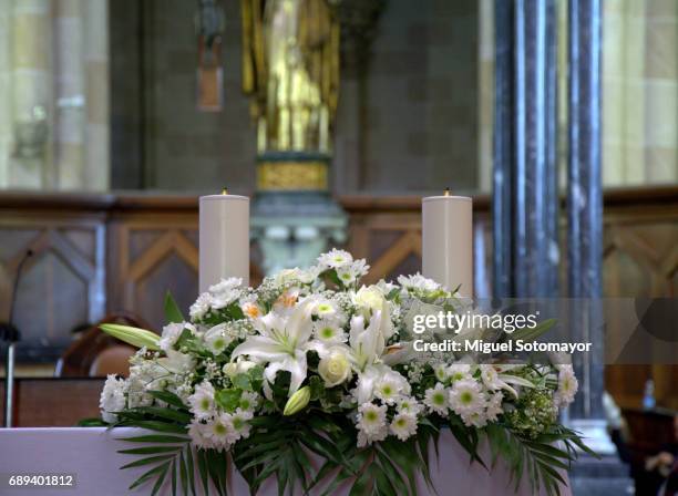 flowers for a wedding - decori foto e immagini stock