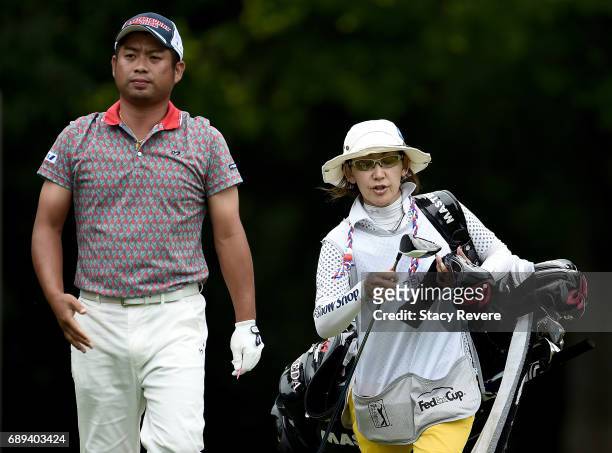 Yuta Ikeda of Japan walks off the 12th tee during the Final Round of the DEAN & DELUCA Invitational on May 28, 2017 in Fort Worth, Texas.