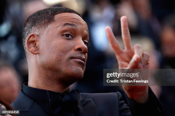 Jury member Will Smith attends the Closing Ceremony during the 70th annual Cannes Film Festival at Palais des Festivals on May 28, 2017 in Cannes,...