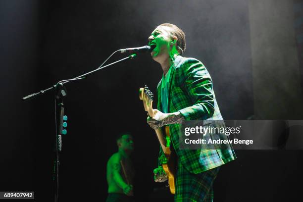 Of Slaves performs at First Direct Arena Leeds on May 20, 2017 in Leeds, England.