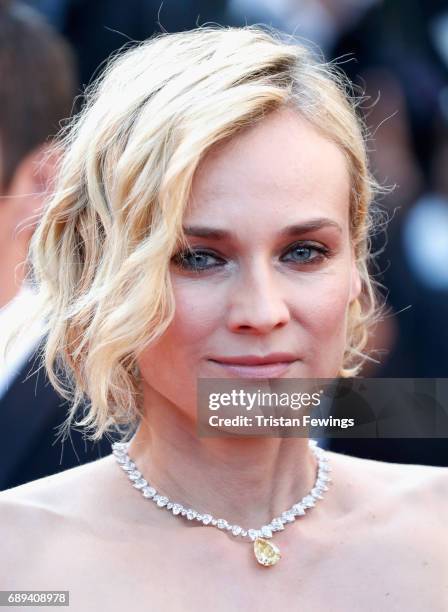 Actress Diane Kruger attends the Closing Ceremony of the 70th annual Cannes Film Festival at Palais des Festivals on May 28, 2017 in Cannes, France.