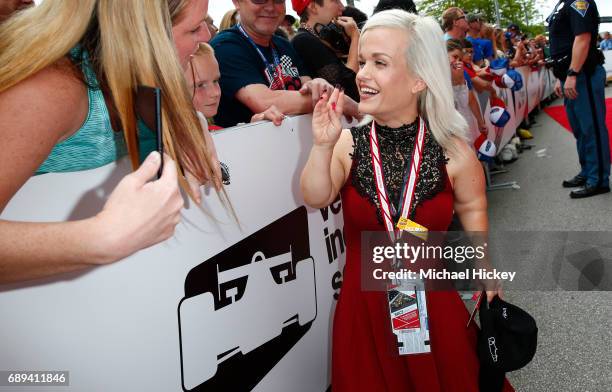 Terra Jole appears at Indy 500 at the Indianapolis Motor Speedway on May 28, 2017 in Indianapolis, Indiana.