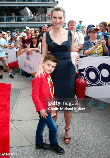 Hilarie Burton appears at the Indy 500 at the Indianapolis Motor Speedway on May 28, 2017 in Indianapolis, Indiana.