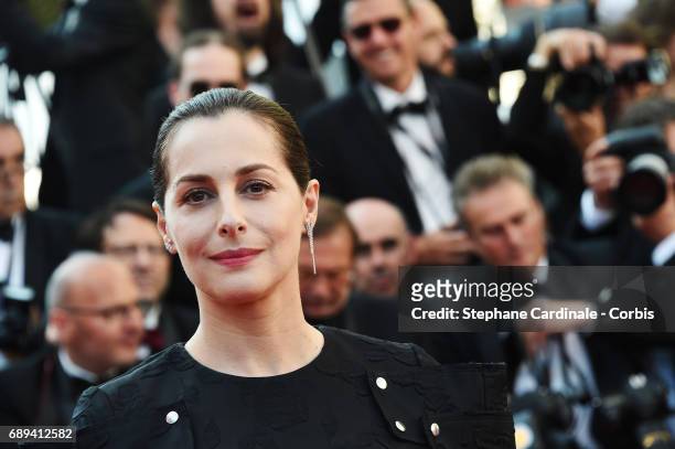 Actress Amira Casar attends the Closing Ceremony during the 70th annual Cannes Film Festival at Palais des Festivals on May 28, 2017 in Cannes,...