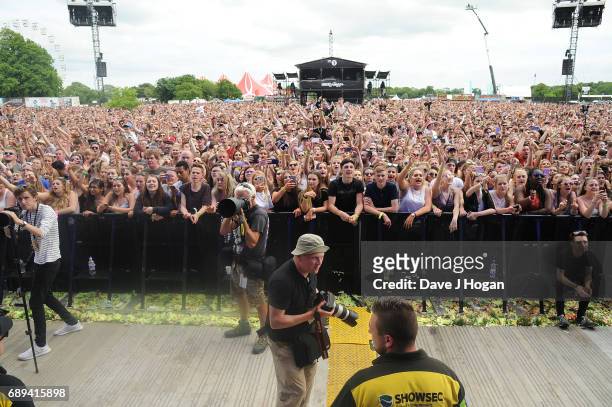 General view of the crowd at Day 2 of BBC Radio 1's Big Weekend 2017 at Burton Constable Hall on May 28, 2017 in Hull, United Kingdom.
