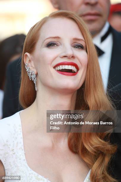 Jessica Chastain attends the Closing Ceremony during the 70th annual Cannes Film Festival at Palais des Festivals on May 28, 2017 in Cannes, France.