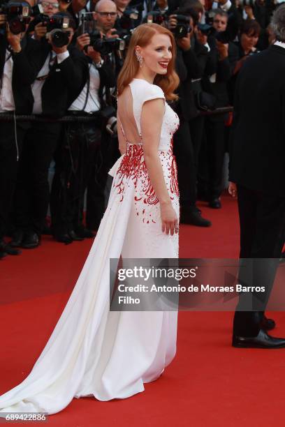 Jessica Chastain attends the Closing Ceremony during the 70th annual Cannes Film Festival at Palais des Festivals on May 28, 2017 in Cannes, France.