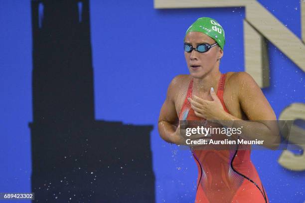 Alizee Morel prepares to compete in the 400m Women's Individual Freestyle Final on day six of the French National Swimming Championships on May 28,...