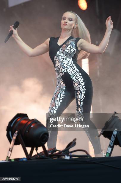 Grace Chatto of the band Clean Bandit attends Day 2 of BBC Radio 1's Big Weekend 2017 at Burton Constable Hall on May 28, 2017 in Hull, United...