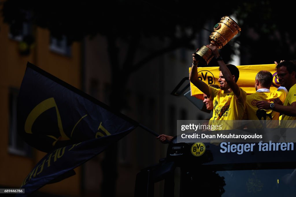 Borussia Dortmund Celebrates Winning The DFB Cup 2017