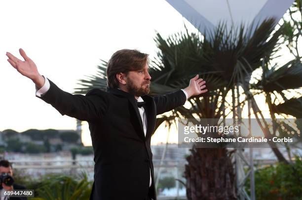 Director Ruben Ostlund, who won the Palme d'Or for the movie "The Square attends the Palme D'Or winner photocall during the 70th annual Cannes Film...