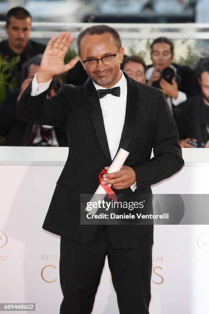 Andrey Zvyagintsev winner of the the Prix Du Jury for the movie "Loveless" attends the Palme D'Or winner photocall during the 70th annual Cannes Film...