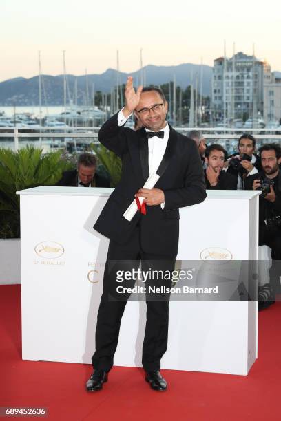 Andrey Zvyagintsev, who won the Prix Du Jury for the movie "Loveless" attends the Palme D'Or winner photocall during the 70th annual Cannes Film...