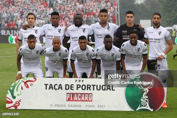 Vitoria Sport Club initial team during the match between SL Benfica and Vitoria SC for the Portuguese Cup Final Liga at Estadio Nacional on May 28,...