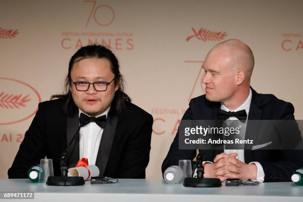 Qiu Yang winner of the award for Best Short for "A Gentle Night" and Teppo Airaksinen winner of special mention for his short film "The Ceiling"...