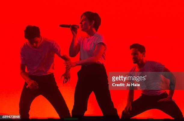 Heloise Letissier of Christine and the Queens performs on stage on Day 2 of BBC Radio 1's Big Weekend 2017 at Burton Constable Hall on May 28, 2017...