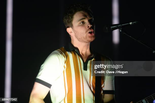 Mike Kerr of the band Royal Blood attends Day 2 of BBC Radio 1's Big Weekend 2017 at Burton Constable Hall on May 28, 2017 in Hull, United Kingdom.