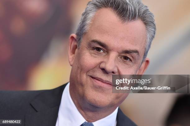 Actor Danny Huston arrives at the premiere of Warner Bros. Pictures' 'Wonder Woman' at the Pantages Theatre on May 25, 2017 in Hollywood, California.