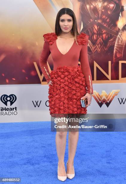 Actress Juliana Harkavy arrives at the premiere of Warner Bros. Pictures' 'Wonder Woman' at the Pantages Theatre on May 25, 2017 in Hollywood,...