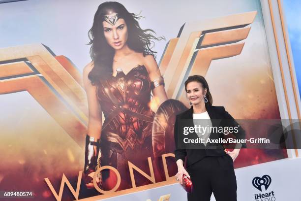 Actress Lynda Carter arrives at the premiere of Warner Bros. Pictures' 'Wonder Woman' at the Pantages Theatre on May 25, 2017 in Hollywood,...