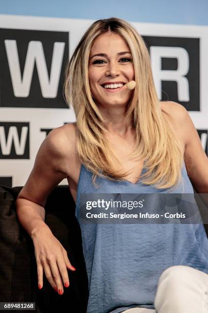 Diletta Leotta attends Wired Next Fest 2017 at Giardini Indro Montanelli on May 28, 2017 in Milan, Italy.