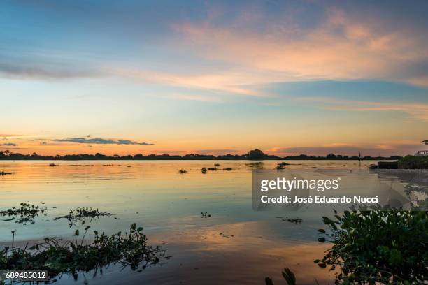 pantanal sunset - nuvem stock pictures, royalty-free photos & images