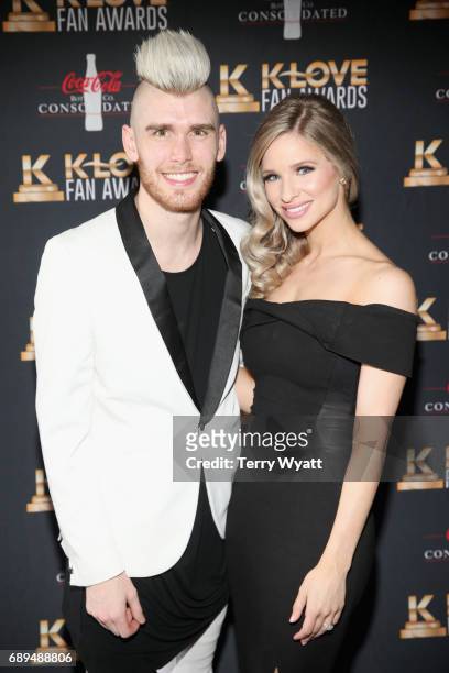 Singer-songwriter Colton Dixon and Annie Dixon arrive at the 5th Annual KLOVE Fan Awards at The Grand Ole Opry on May 28, 2017 in Nashville,...