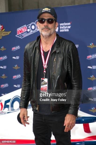 Actor Jeffrey Dean Morgan attends the 101st Indianapolis 500 at Indianapolis Motor Speedway on May 28, 2017 in Indianapolis, Indiana.