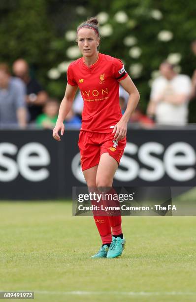 Casey Stoney of Liverpool Ladies FC during the match WSL1 Spring Series match at Wheatsheaf Park between Chelsea Ladies v Liverpool Ladies: WSL1 on...