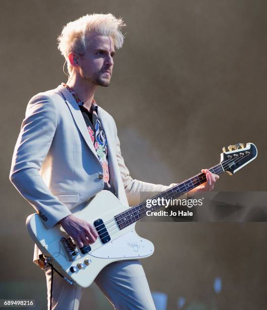 Jared Followill of Kings of Leon headlines and performs on stage on Day 2 of BBC Radio 1's Big Weekend 2017 at Burton Constable Hall on May 28, 2017...