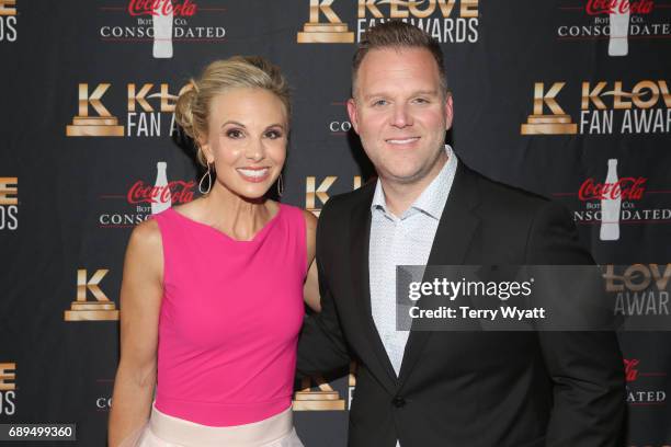 Co-hosts Elisabeth Hasselbeck and Matthew West arrive at the 5th Annual KLOVE Fan Awards at The Grand Ole Opry on May 28, 2017 in Nashville,...