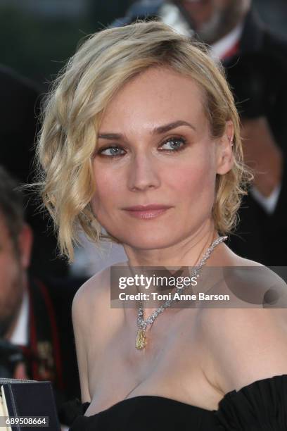 Actress Diane Kruger, who won the award for best actress for her part in the movie 'In The Fade' , attends the winners photocall during the 70th...