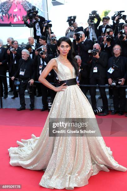 Fagun Thakrar attends the Closing Ceremony of the 70th annual Cannes Film Festival at Palais des Festivals on May 28, 2017 in Cannes, France.