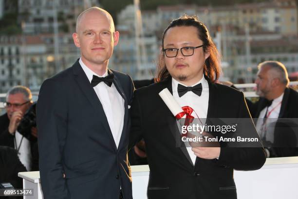 Teppo Airaksinen winner of special mention for his short film 'The Ceiling' and Qiu Yang winner of the award for Best Short for 'A Gentle Night'...