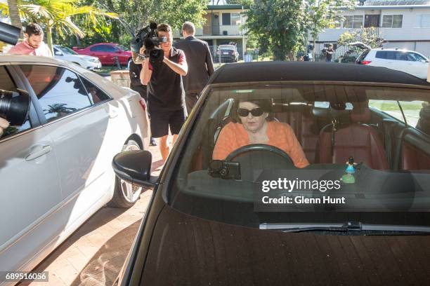 Schapelle Corby's mother Rosleigh Rose leaves her residence in Loganlea, south of Brisbane on May 29, 2017 in Brisbane, Australia. Schapelle Corby...