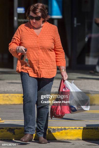 Schapelle Corby's mother Rosleigh Rose leaves the Beenleigh Marketplace in Beenleigh after doing some shopping, south of Brisbane on May 29, 2017 in...