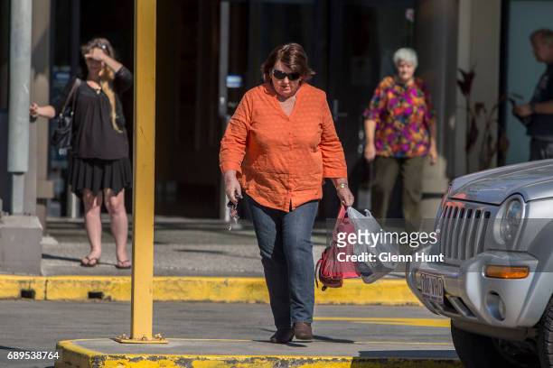 Schapelle Corby's mother Rosleigh Rose leaves the Beenleigh Marketplace in Beenleigh after doing some shopping, south of Brisbane on May 29, 2017 in...