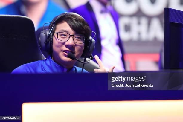 Alvin Ngo of the University of Toronto at the League of Legends College Championship match between Maryville University and the University of Toronto...