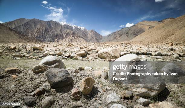 paysage de montagne au ladakh - paysage voyage stock pictures, royalty-free photos & images